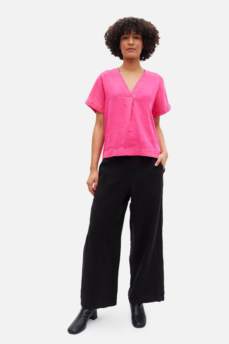 Leinentop Envelope pink