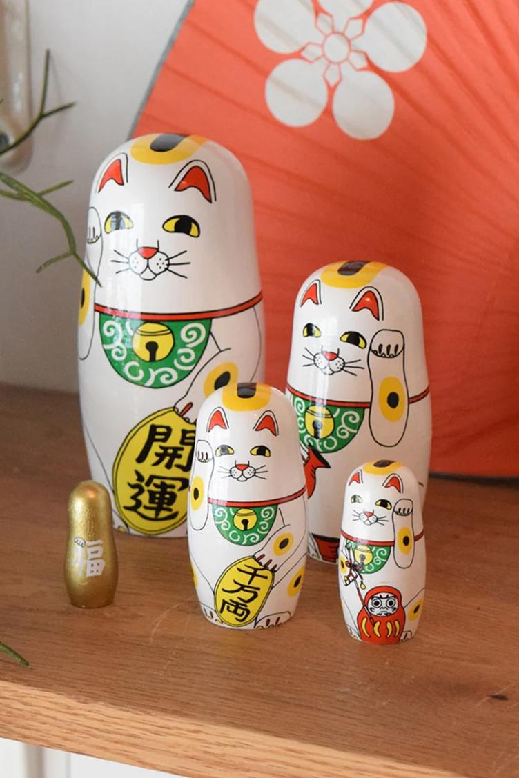 Midori Komatsu Doll Lucky Cat