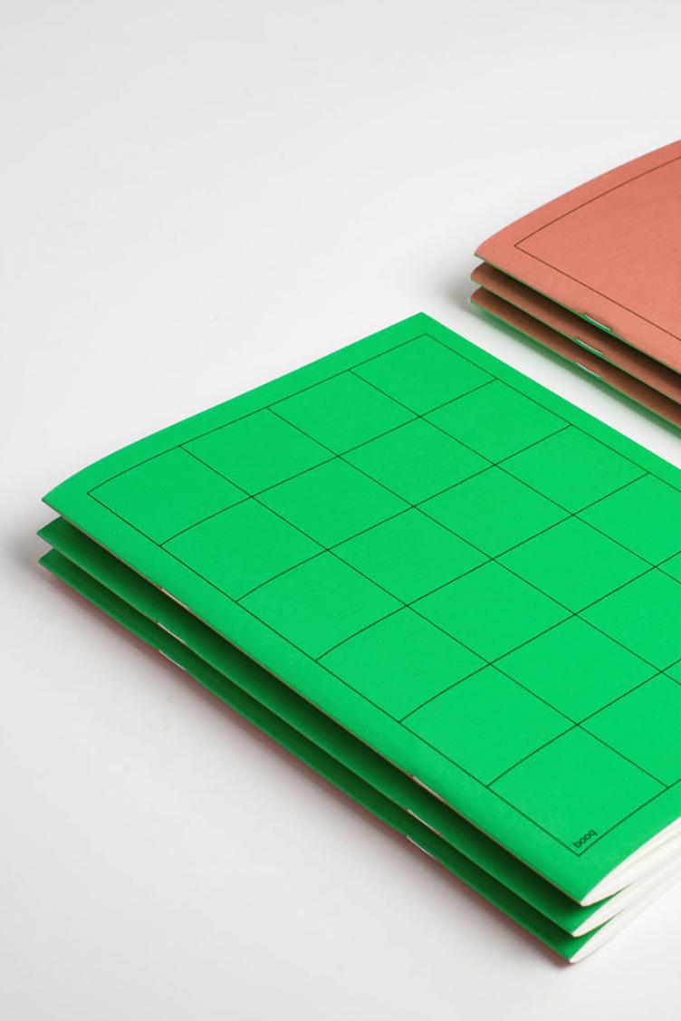 Notizbuch booq green/brown - 0