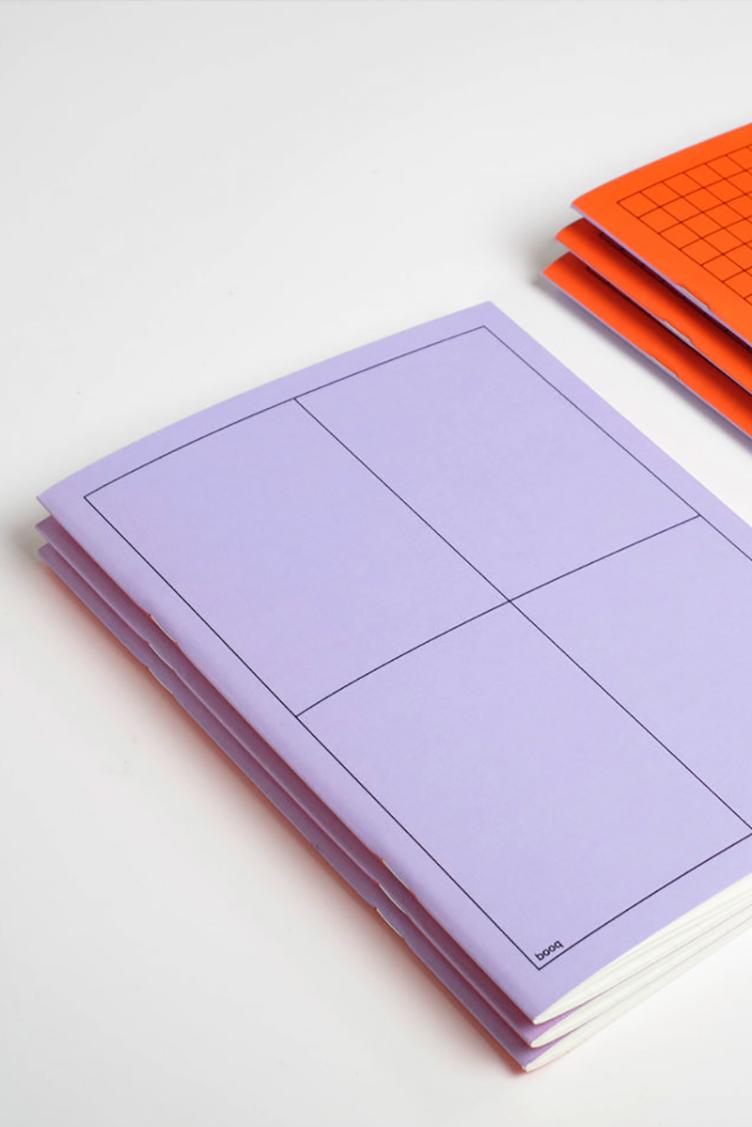 Notizbuch booq purple/orange - 0
