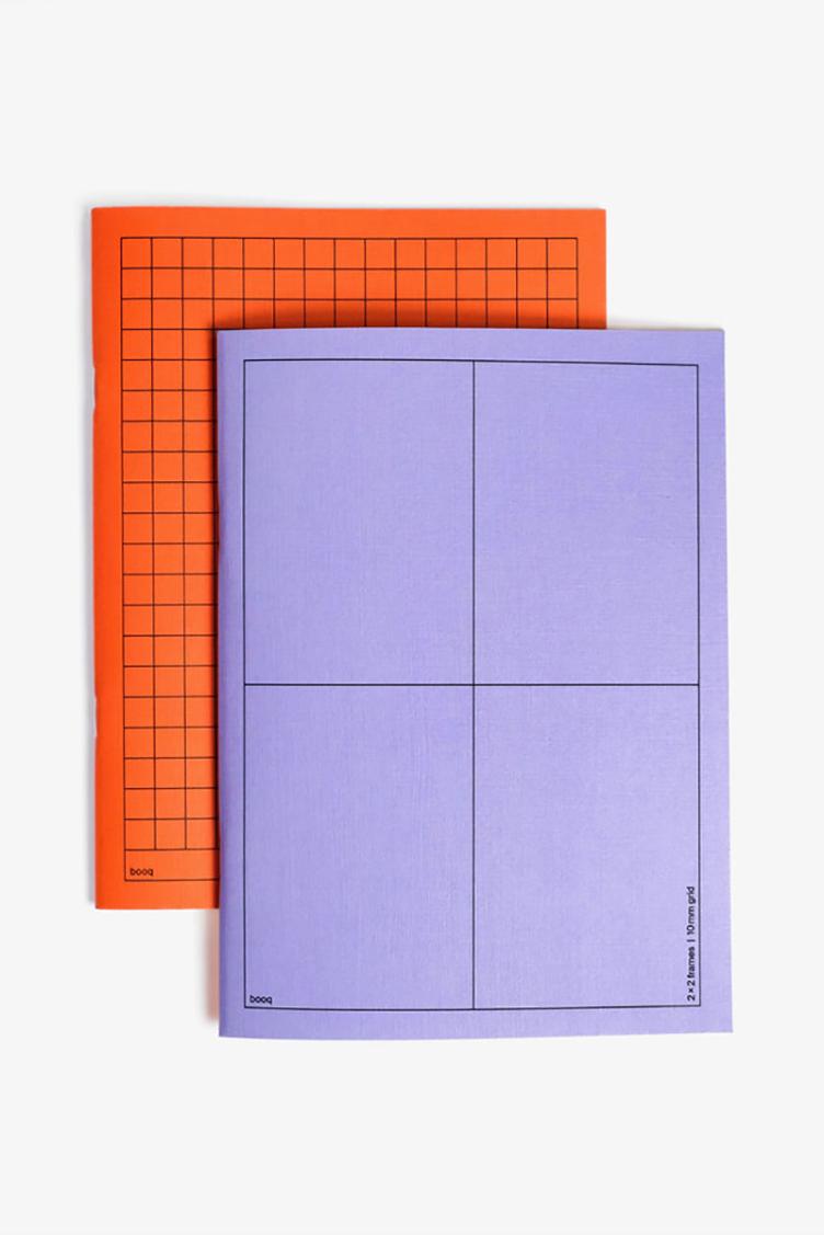 Notizbuch booq purple/orange