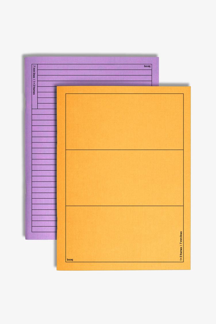 Notizbuch booq yellow/purple - 3