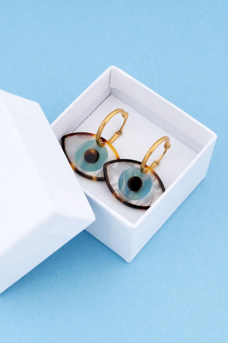 Ohrringe Blaue Augen