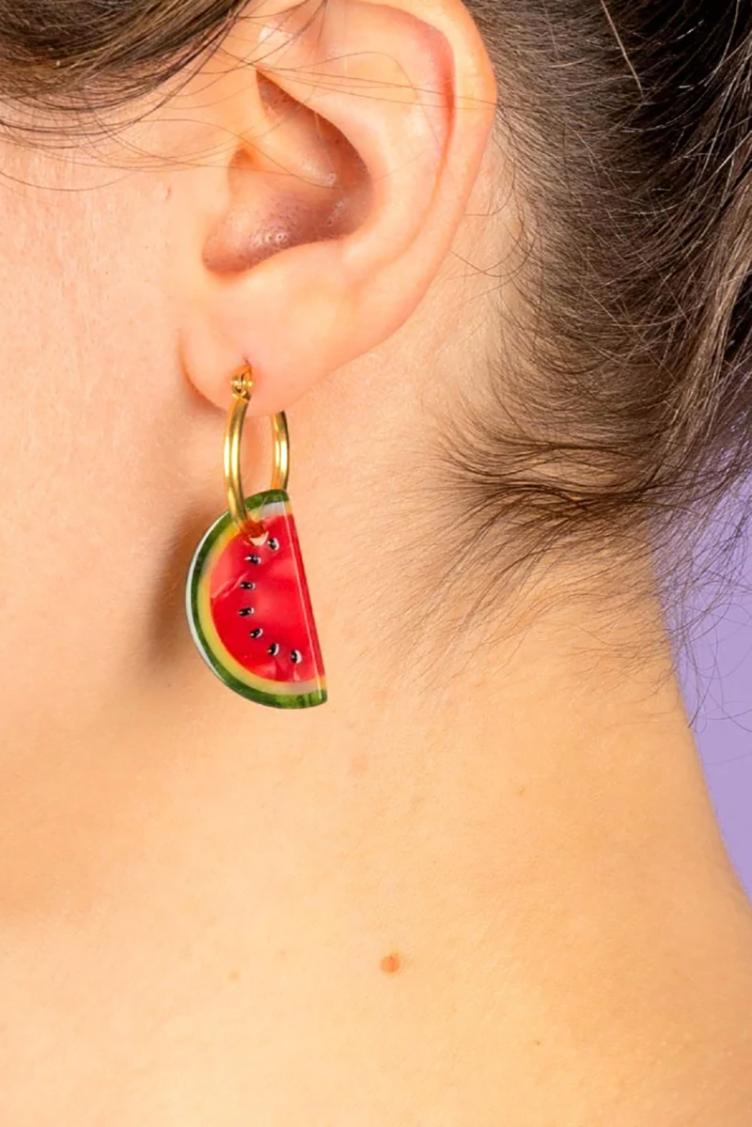 Ohrringe Wassermelone - 1