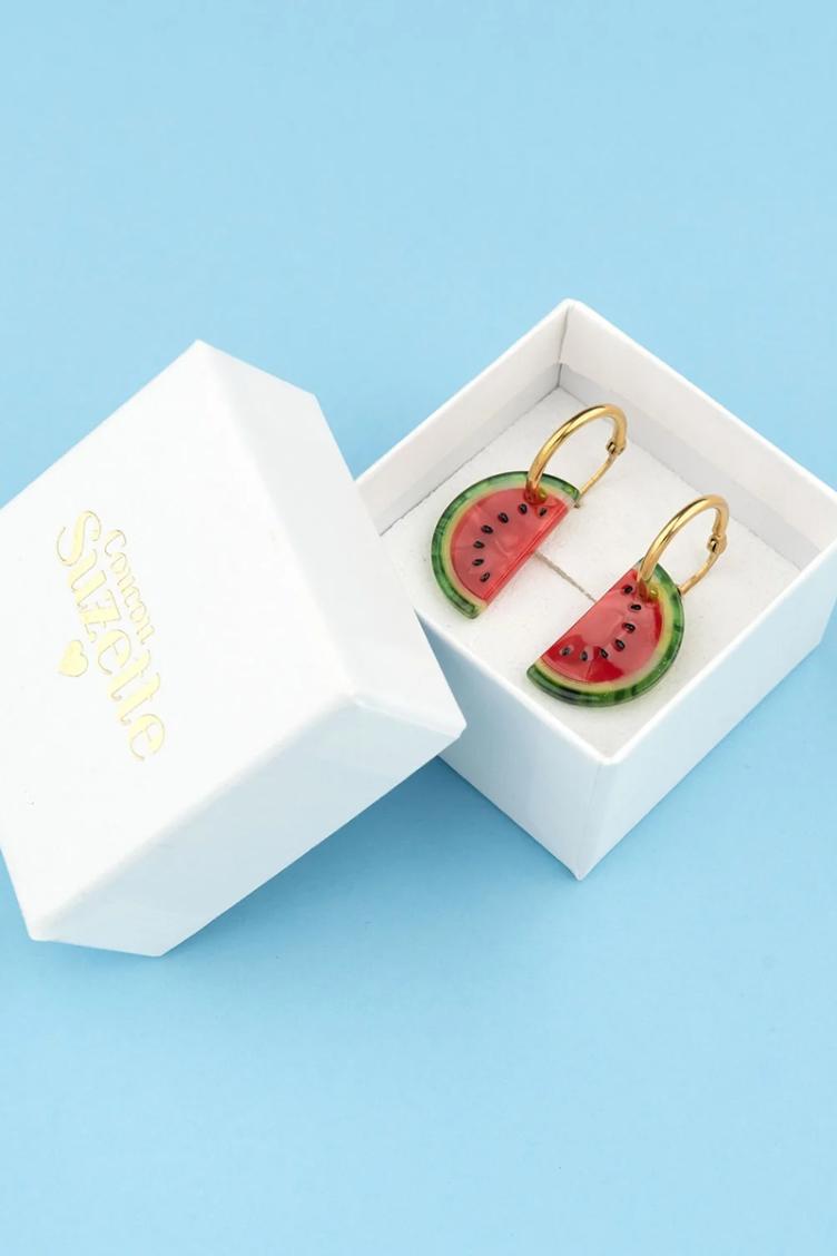 Ohrringe Wassermelone - 2