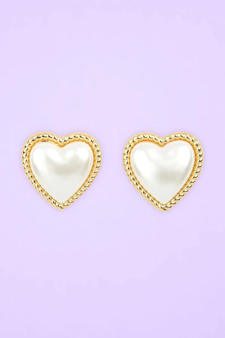 Ohrstecker Herz Perlmutt