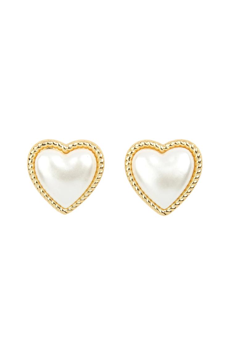 Ohrstecker Herz Perlmutt - 3