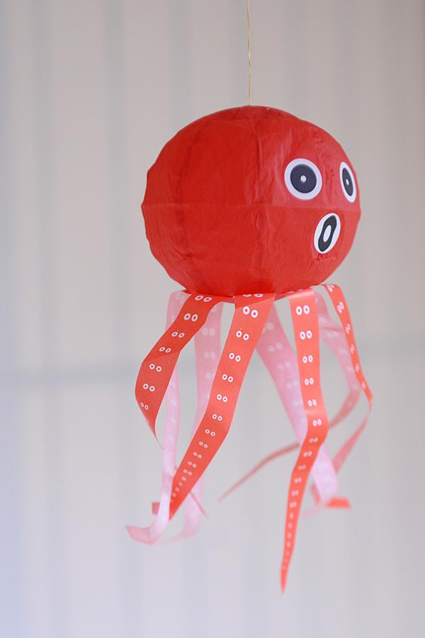 Papierobjekt Octopus