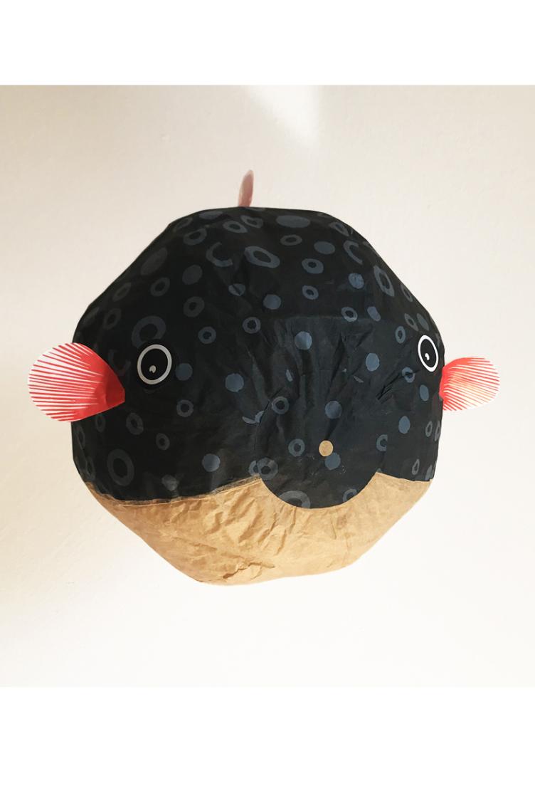 Papierobjektset Kugelfisch
