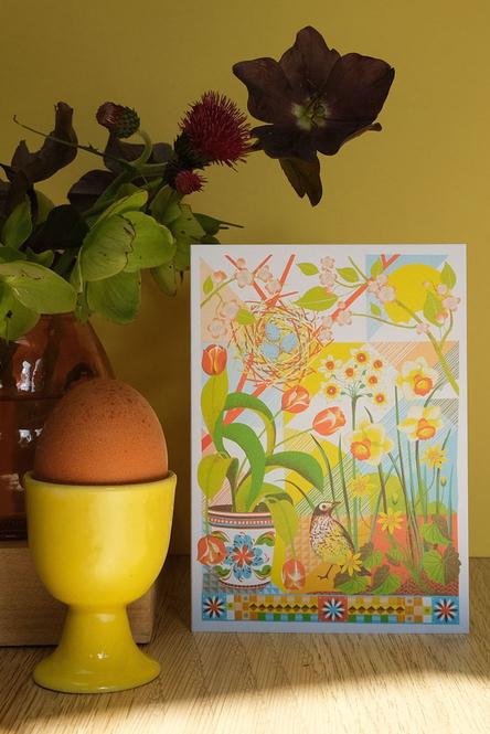 Postkarte April - 1