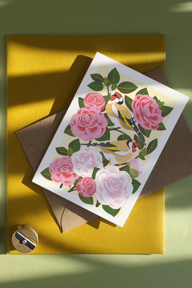 Postkarte Buchfink - 2