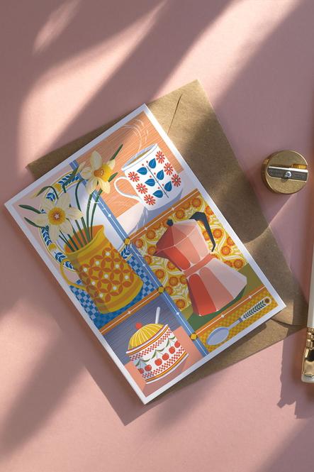Postkarte Coffee - 1