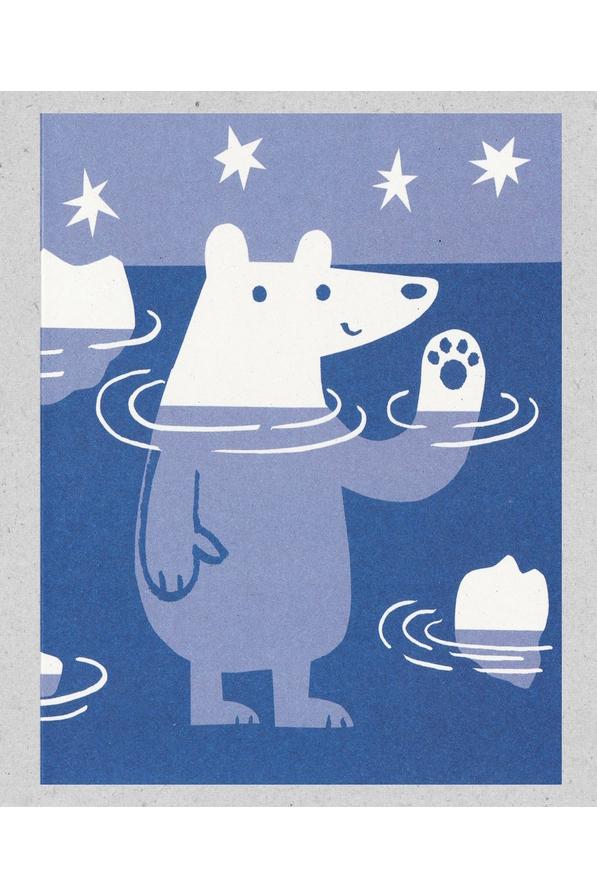 Postkarte Eisbär