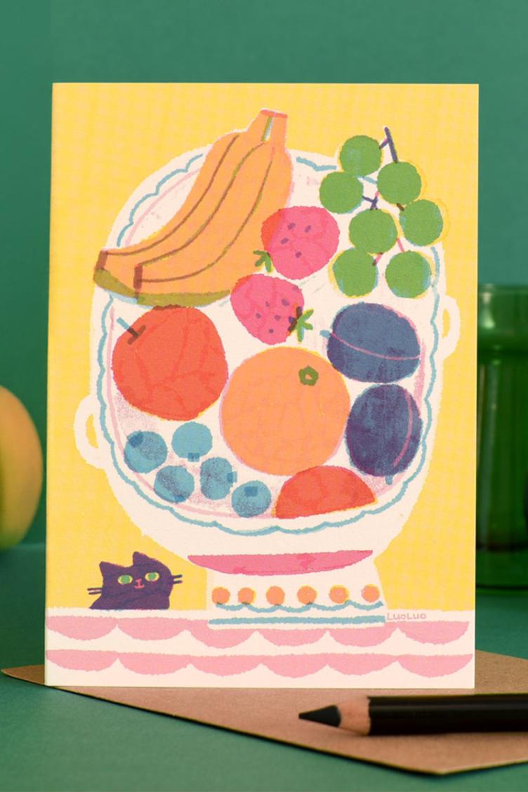 Postkarte Fruit Bowl