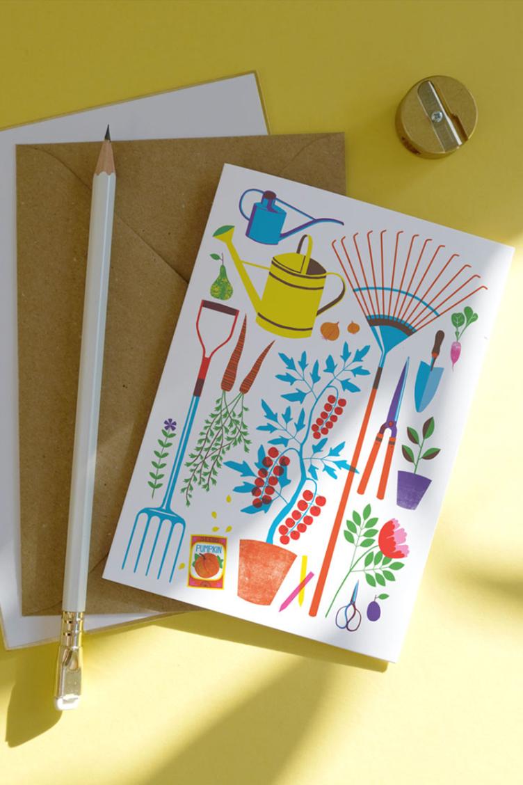 Postkarte Garden Tools - 1