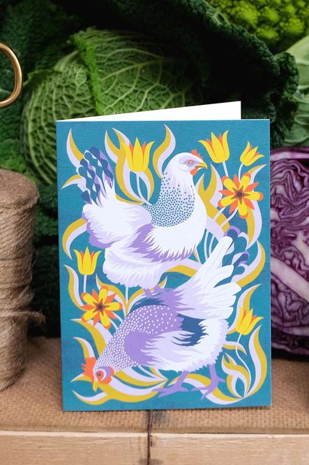 Postkarte Hens
