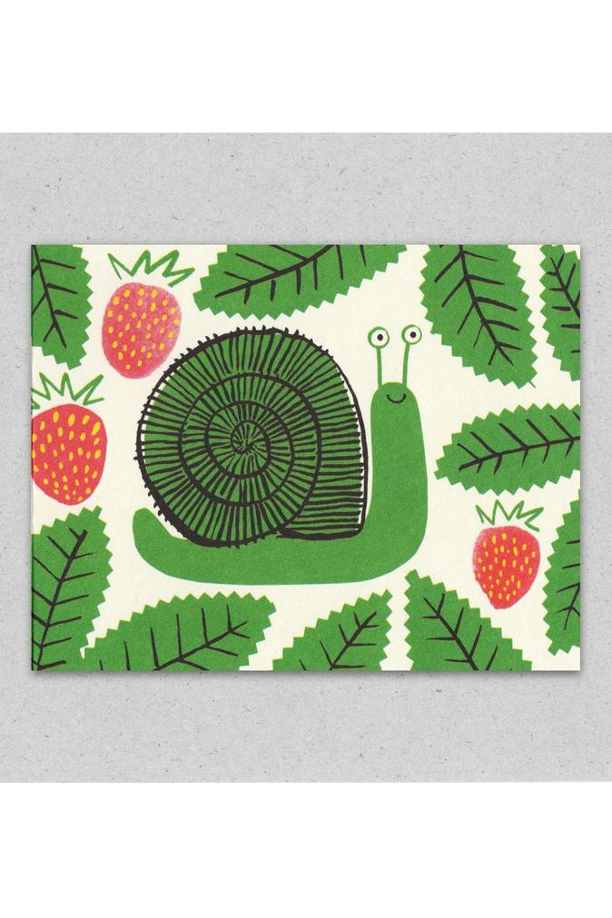 Postkarte Schnecke