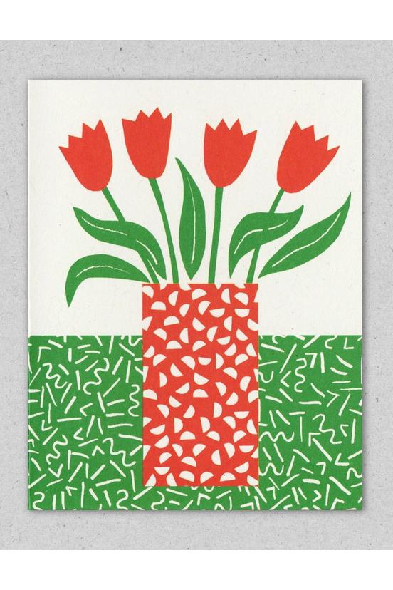 Postkarte Tulpen
