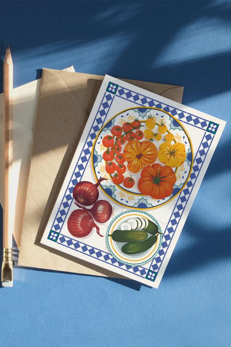 Postkarte Vegetables - 0