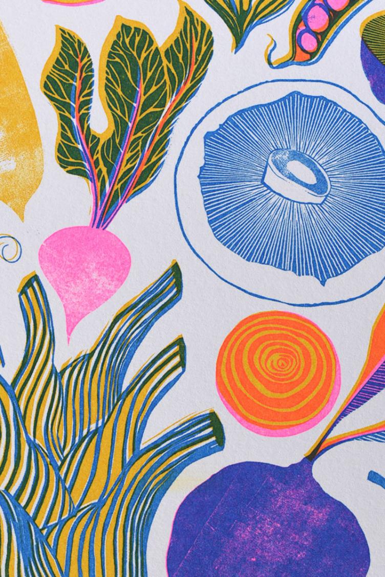 Postkarte Wurzeln+Früchte - 0