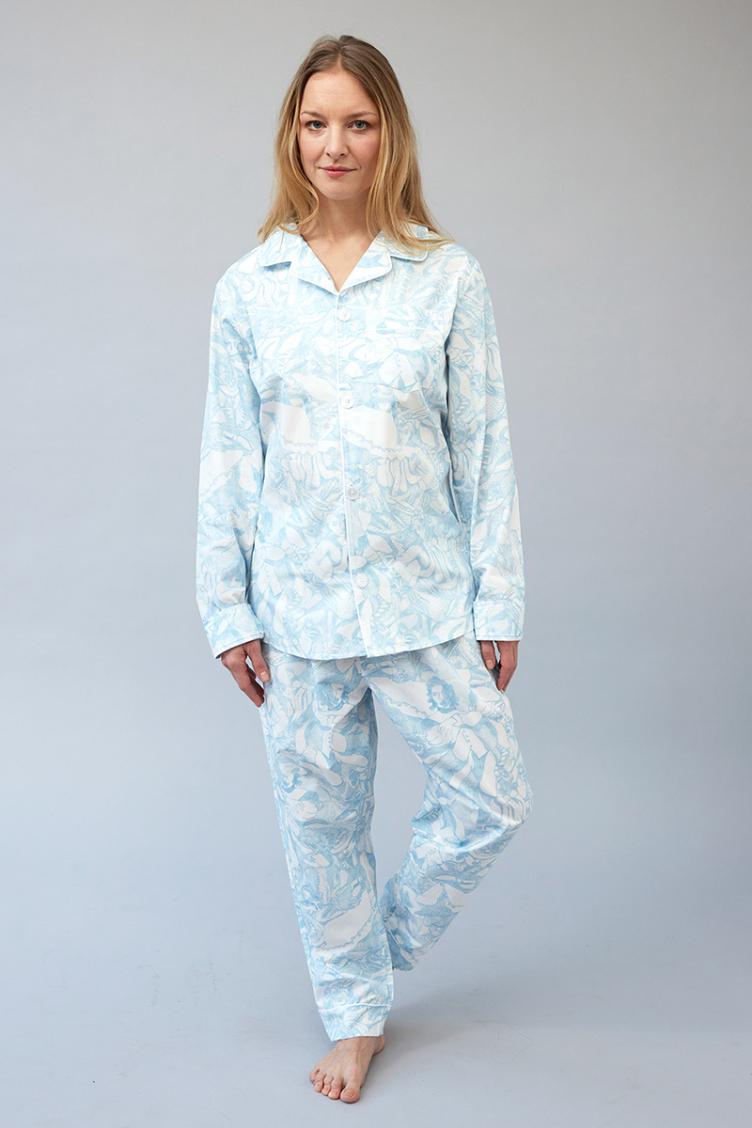 Pyjama-Set Eisblau Unisex