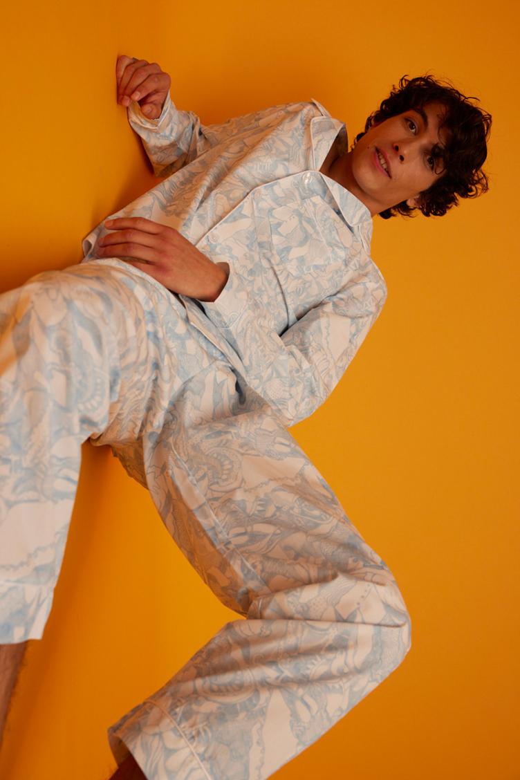 Pyjama-Set Eisblau Unisex - 2