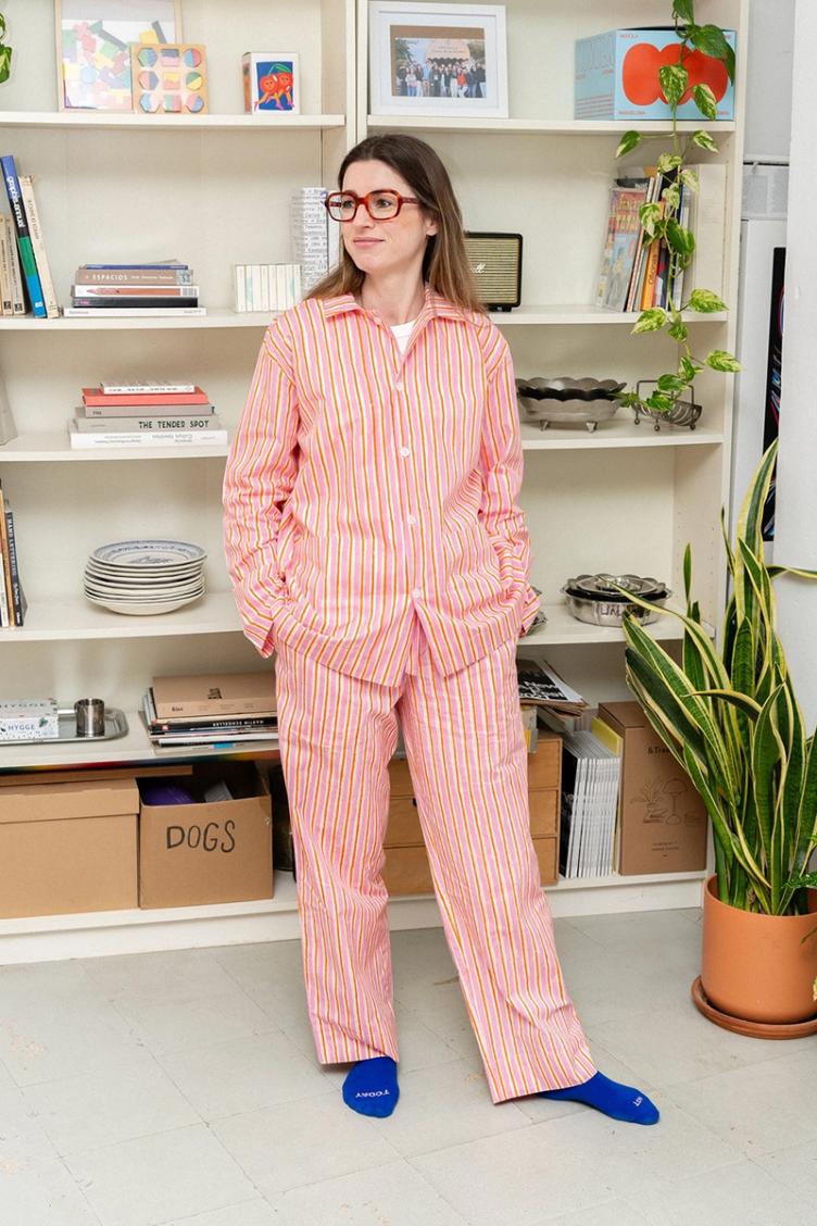 Pyjama Set Rayitas lilac - 1