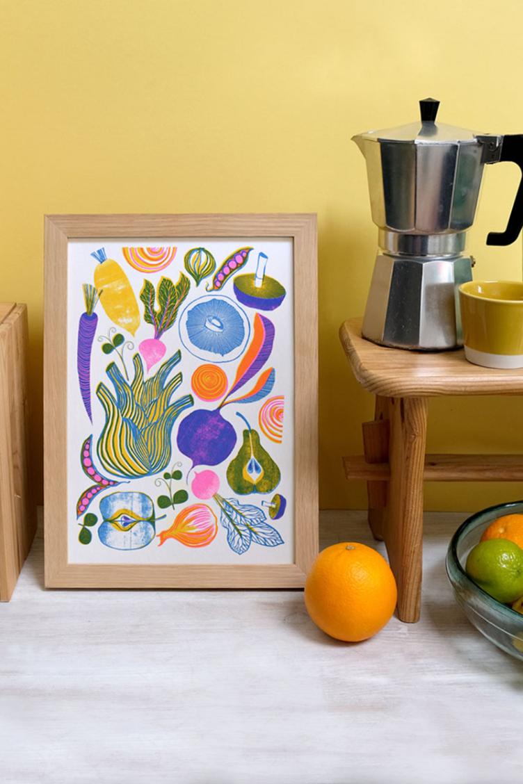 Riso-Print A4 Wurzeln+Früchte