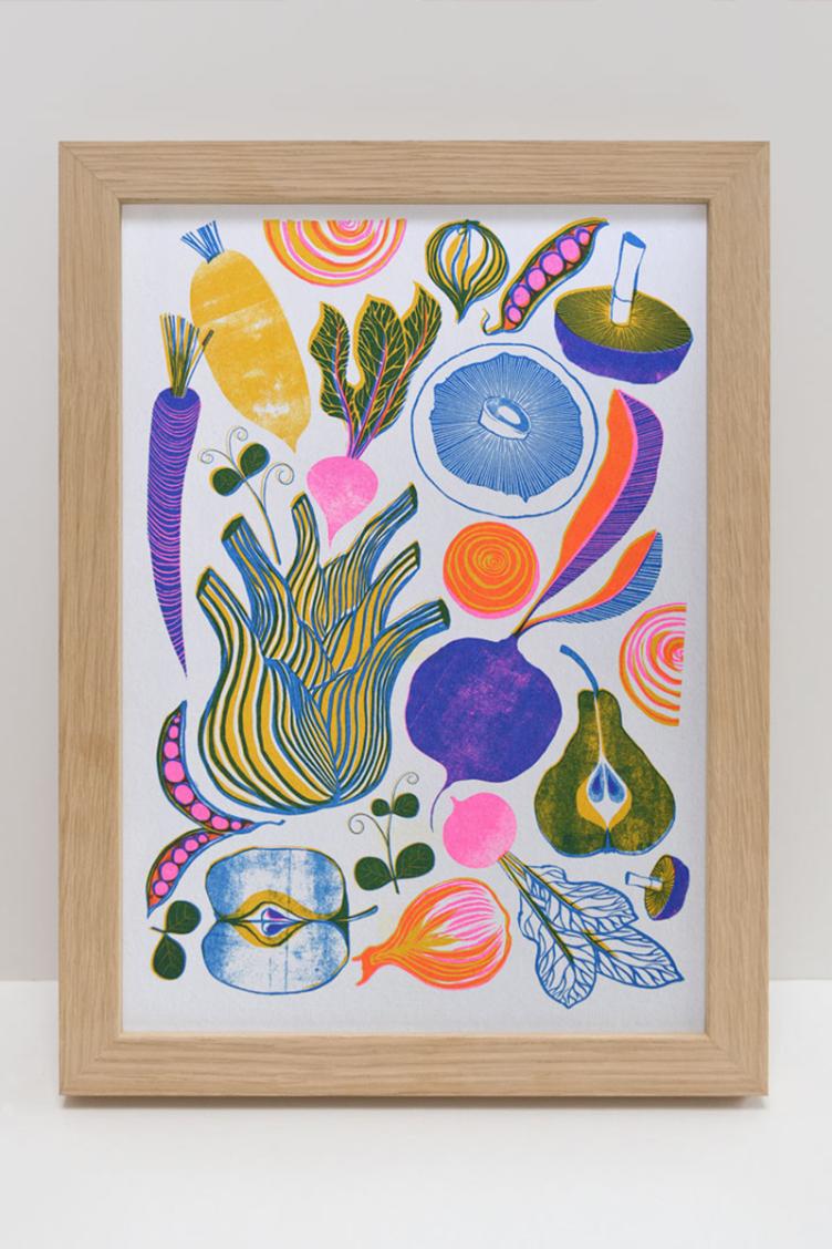 Riso-Print A4 Wurzeln+Früchte - 1