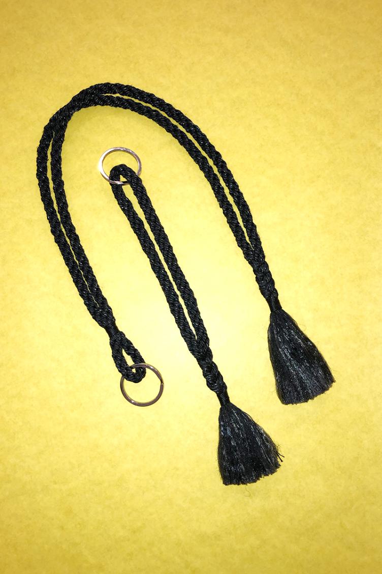 Schlüsselband kurz Schwarz - 0