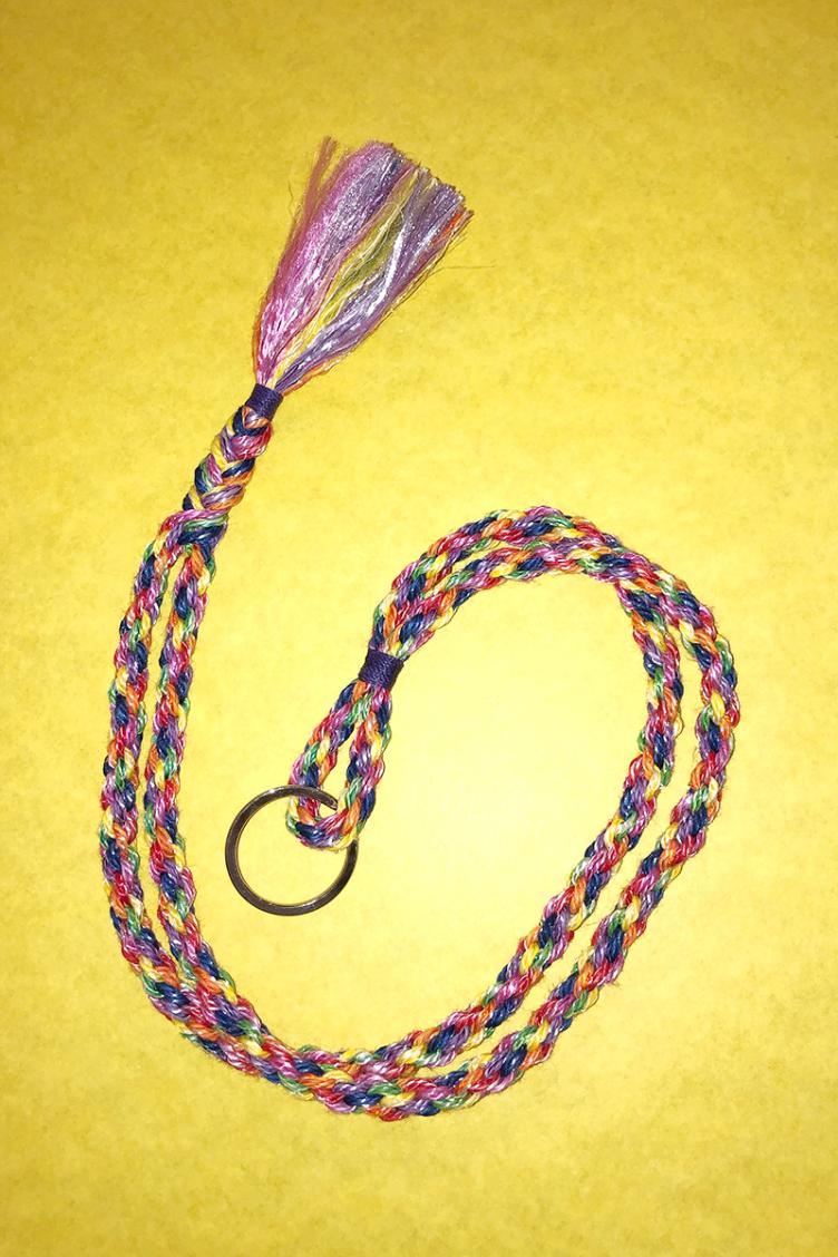 Schlüsselband lang Regenbogen