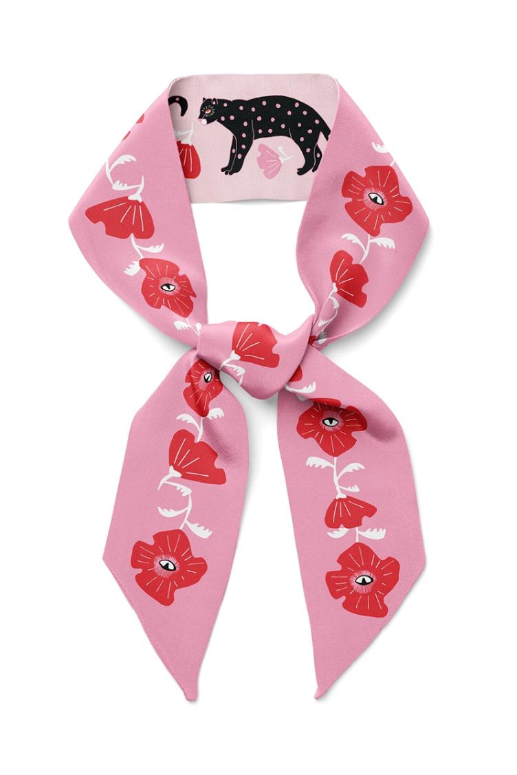 Seidenschleife Polka Cat - 0