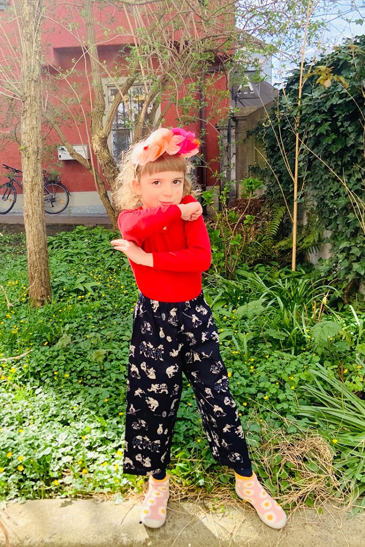 Sommerhose 3/4 Frosch+Hase