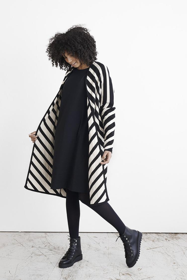 Strickmantel Stripes - 4