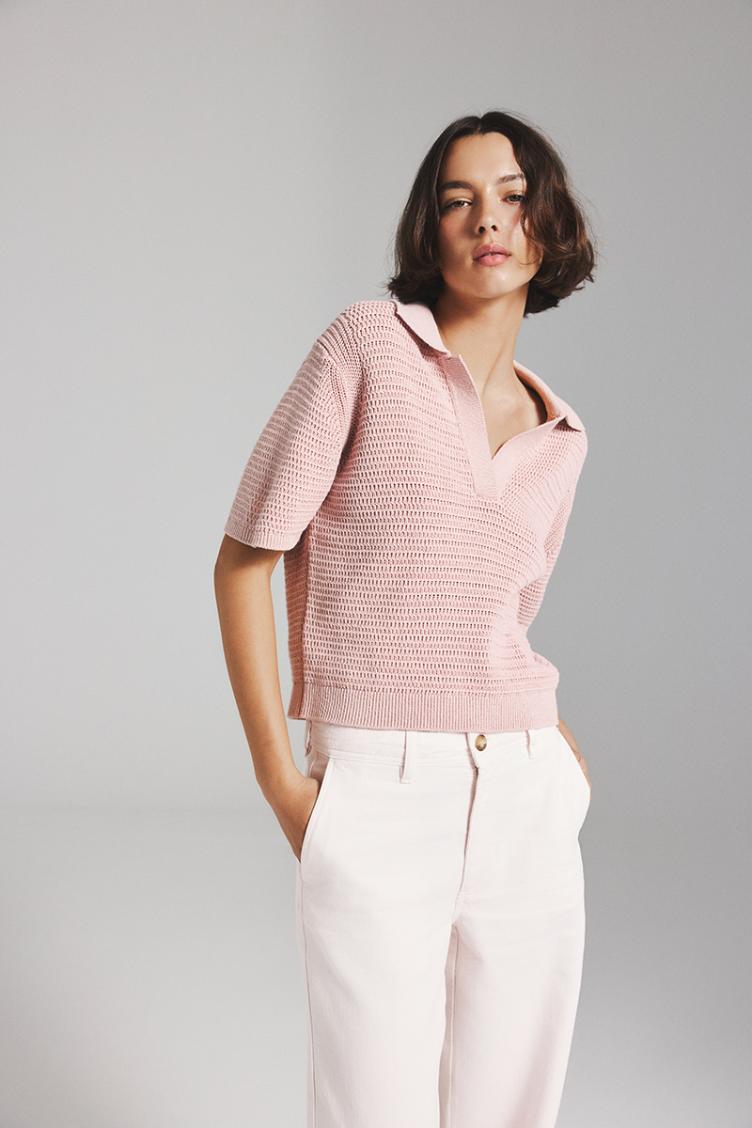 Strickshirt Anna altrosa - 1