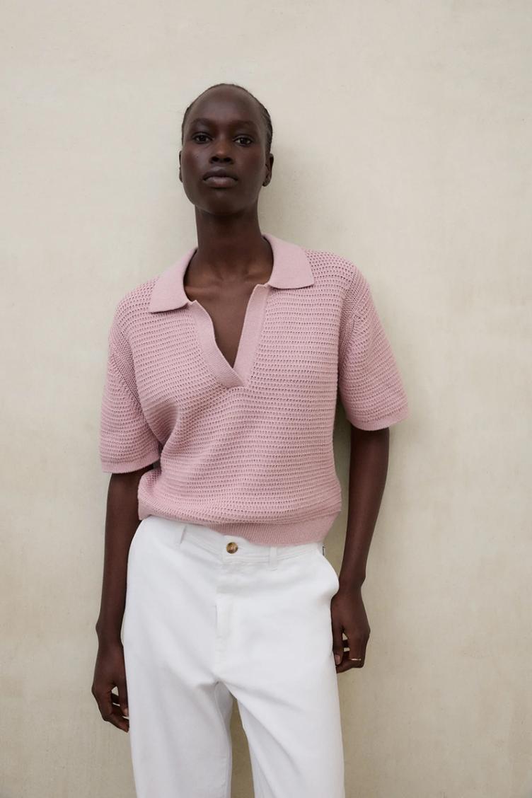Strickshirt Anna altrosa - 5