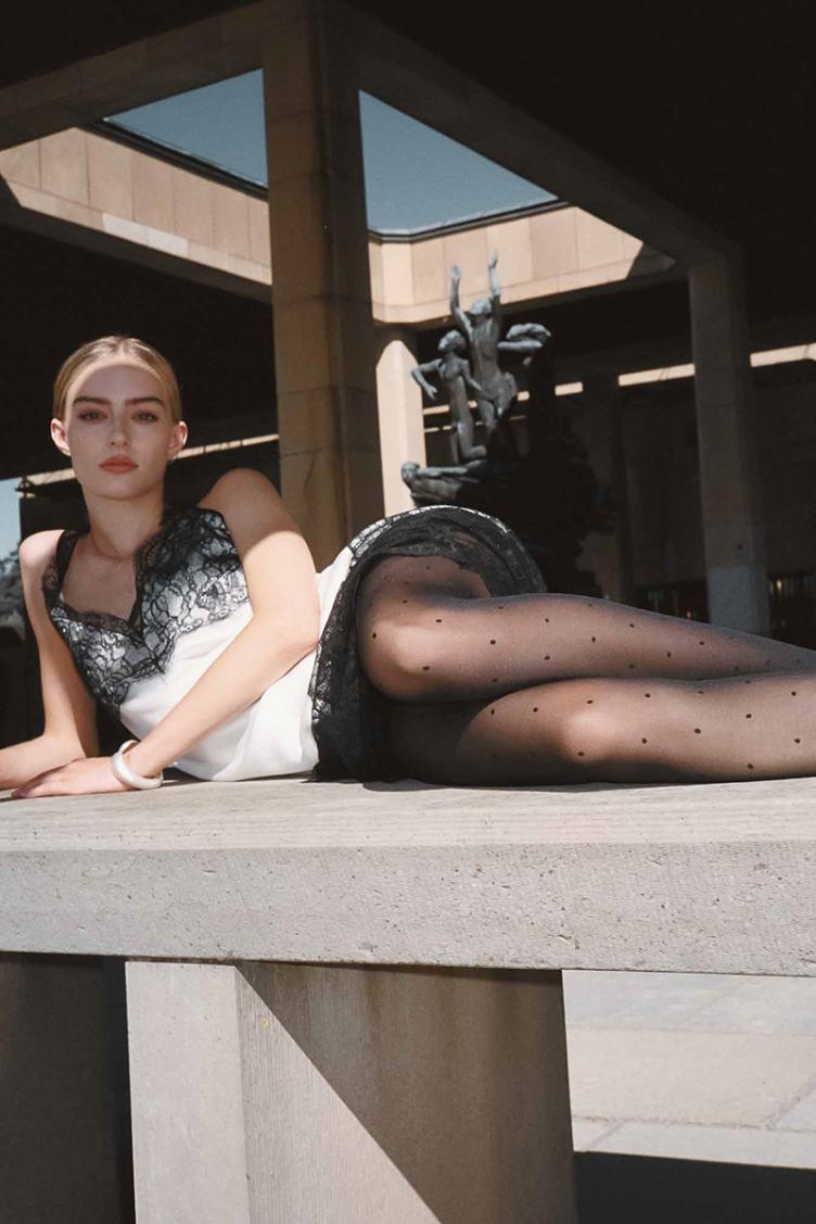 Strumpfhose Doris Dots - 0