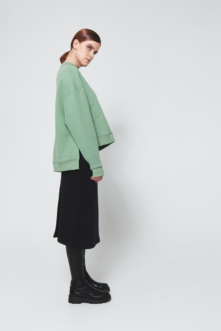 Sweater wide long slit