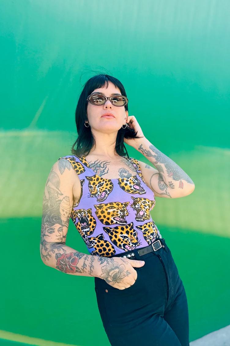 Tank Top Cheetah Head