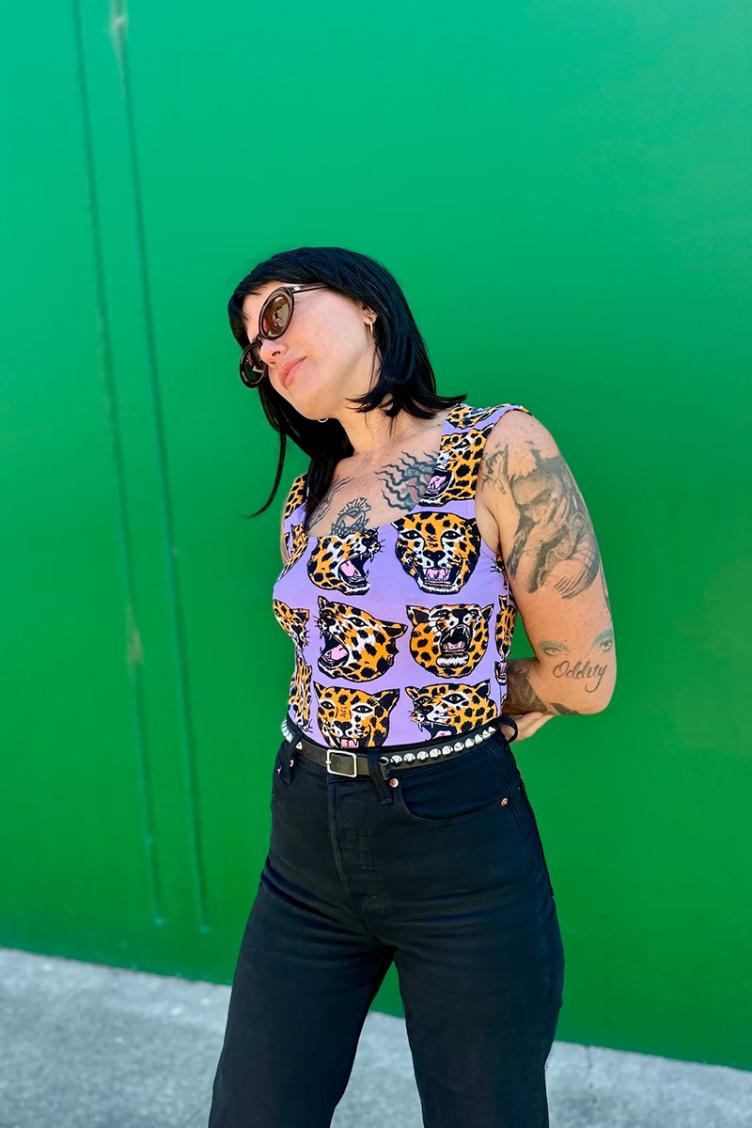 Tank Top Cheetah Head - 6