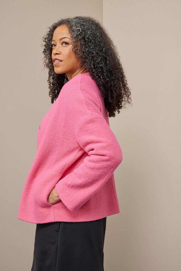 Wolljacke Flow Pink