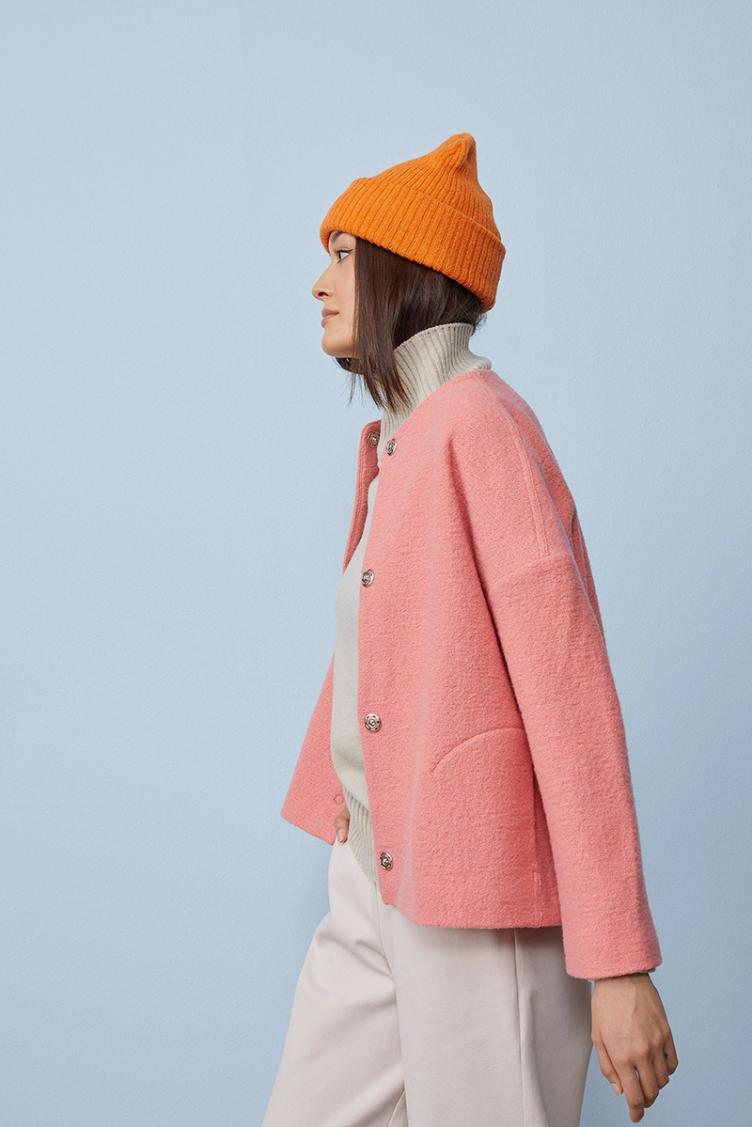 Wolljacke True Coral