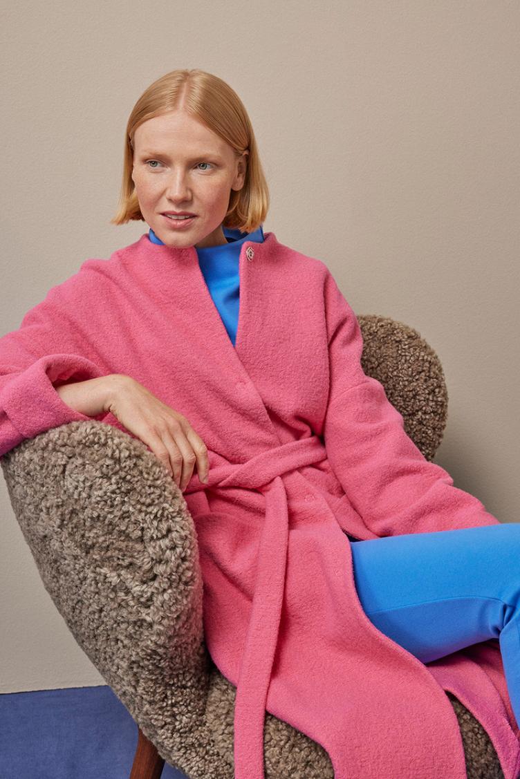 Wollmantel Flow Pink - 2